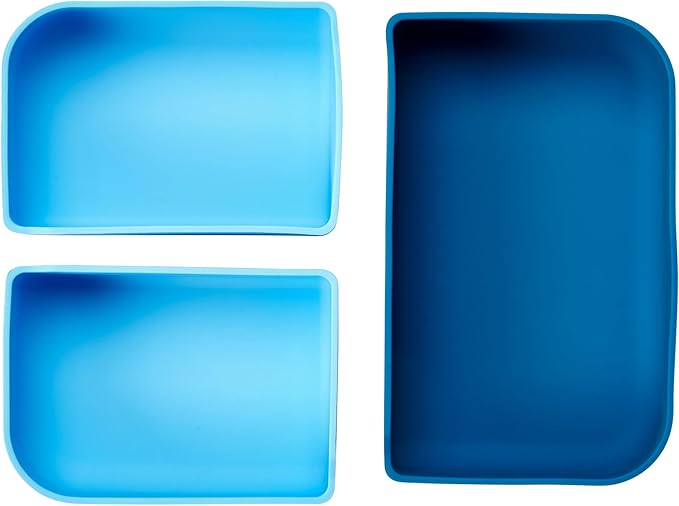 LunchBots Build -a- Bento Lunch Box, Silicone Bento Box for Kids, Multi-Compartment Lunch Container, Oven & Dishwasher Safe, BPA Free, 32 oz