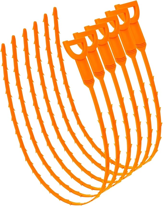 20 Inch Snake Drain Hair Removal Tool,Hair Drain Cleaner Tool, Hair Cather Shower Drain Tool