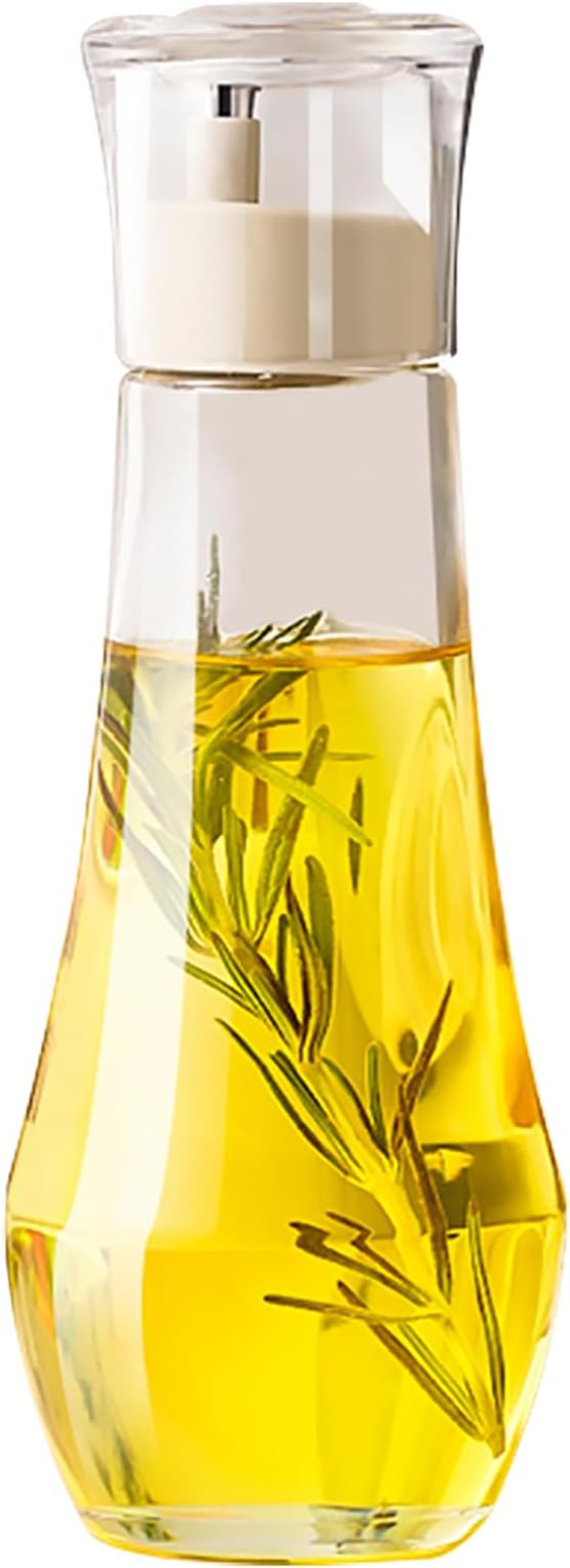 Summark Diamond Oil and Vinegar Dispenser for kitchen,Olive Oil Dispenser Bottle,Elegant Glass Cooking Oil Dispenser,Dispenser Bottle of 10 OZ