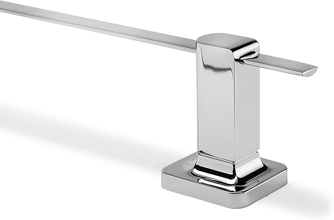 Croydex Flexi-Fix Easy to Fit Shoreditch Towel Rail with Zinc Alloy Construction, Chrome