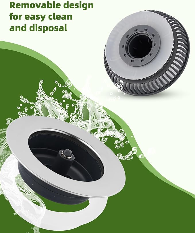 Universal Kitchen Strainer Stopper - 3-1/2" Drain Filter Combo