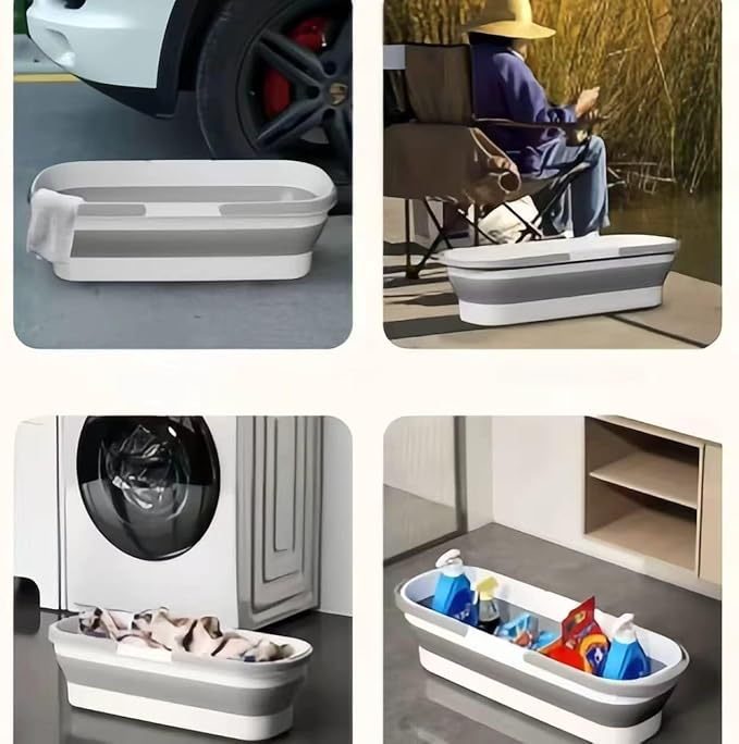 Large Flat Mop and Scalable Bucket with Wheels, 360 Rotating Microfiber Dust Mop with Dewatering Scraper, 54" Adjustable Stainless Steel (1 Mop + 4 Microfiber Pads + 1 Bucket)