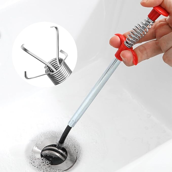 Flexible Grabber Claw Pick Up Reacher Tool 4 Claws Bendable Hose Pickup Reaching Assist Tool for Litter Pick, Home Sink Drains Toilet Trash Hair Clog Sink Snake Remover Tool (36 Inch)