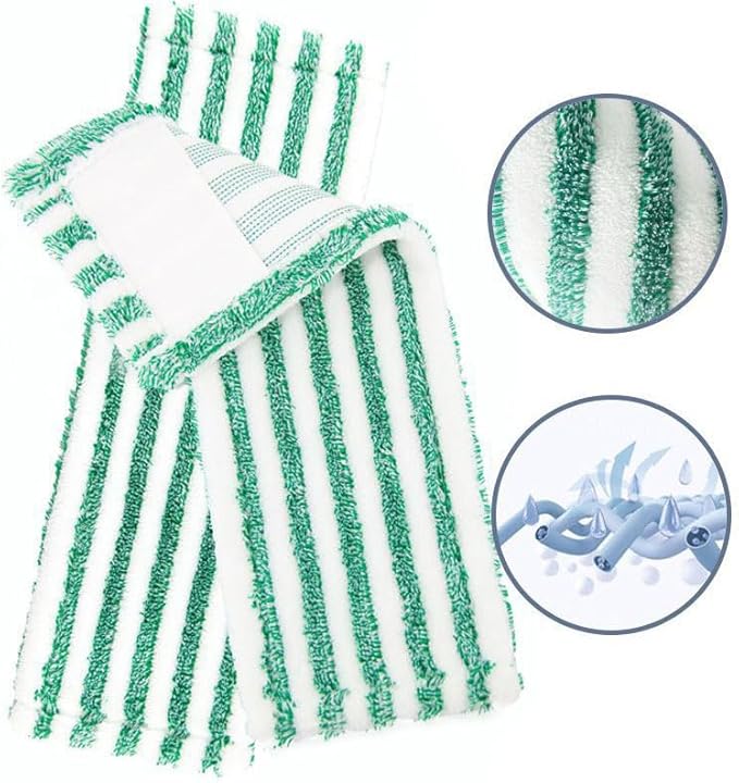 2 Pack Replacent Mop Refills Compatible with Libman Wet & Dry Microfiber Mop,Reusable Washable Microfiber Cloth Mop Head Pads for Wet and Dry Use (Set of 2)