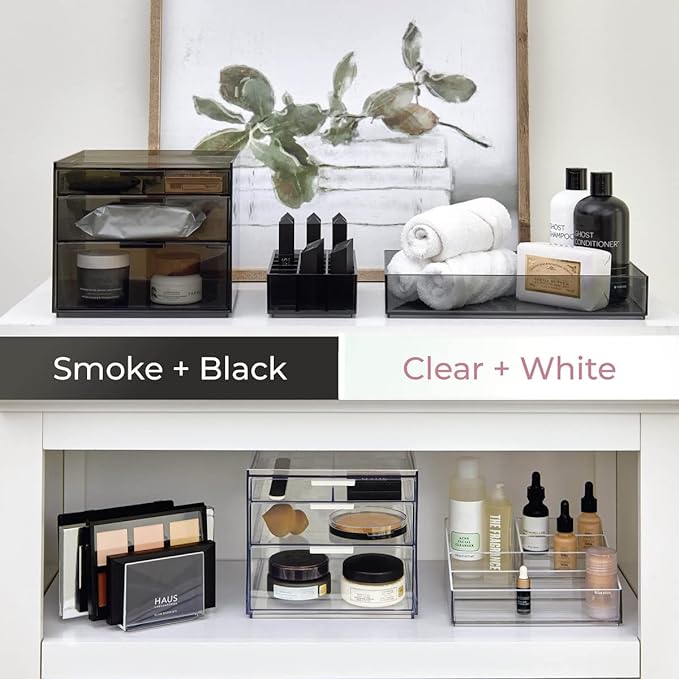 Stackable Makeup Drawer Organizer, Vanity Organizer or Desk Organizer