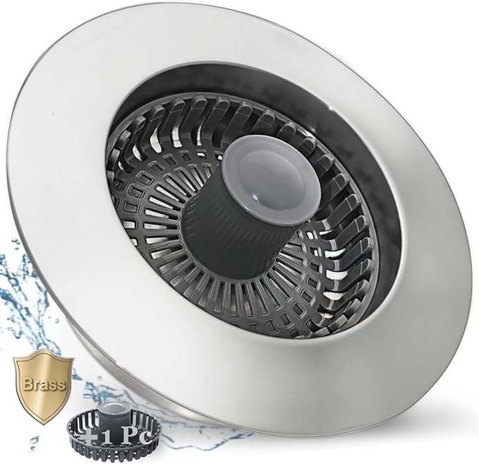 BAOLSLS 3 in 1 Kitchen Sink Stopper, Pop Up Kitchen Sink Drain Strainer, with an Extra Basket Strainer