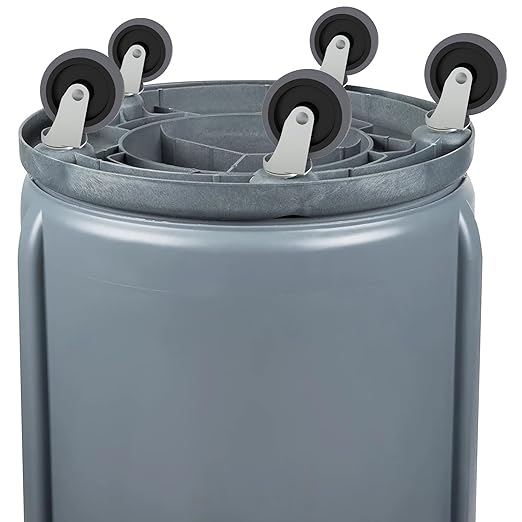 RILIDRI Replcament Casters for Brute Trash Bin Dolly Set of 5, 3-Inch Trash Can Dolly Replacement Wheels - 375LBs per Set
