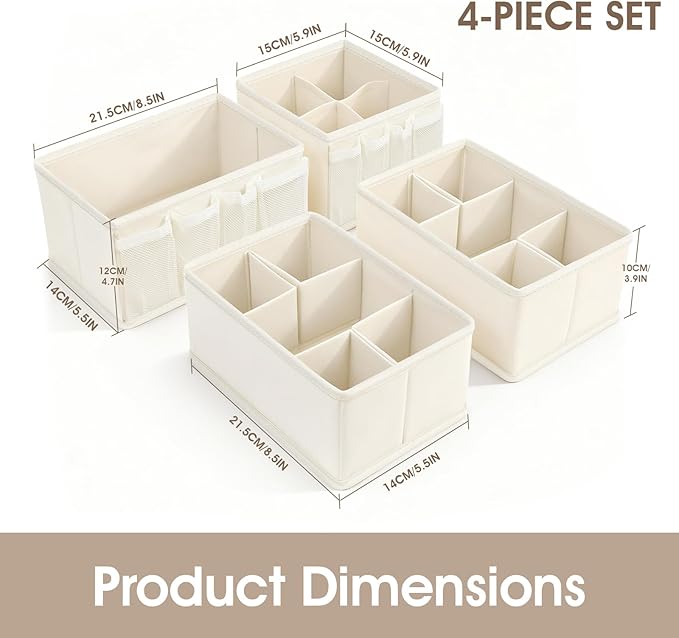VERONLY Cosmetic Storage Bins Makeup Organizer, Adjustable Multifunction Storage Box Desk Drawer Divider for Makeup Brushes