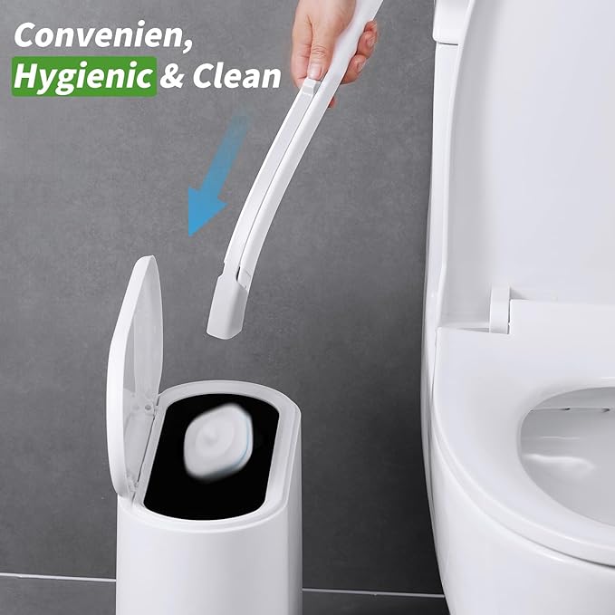 oshang 28 Count Toilet Brush Refills, Toilet Refill Pads, Disposable Toilet Brush Heads for Bathroom Cleaning