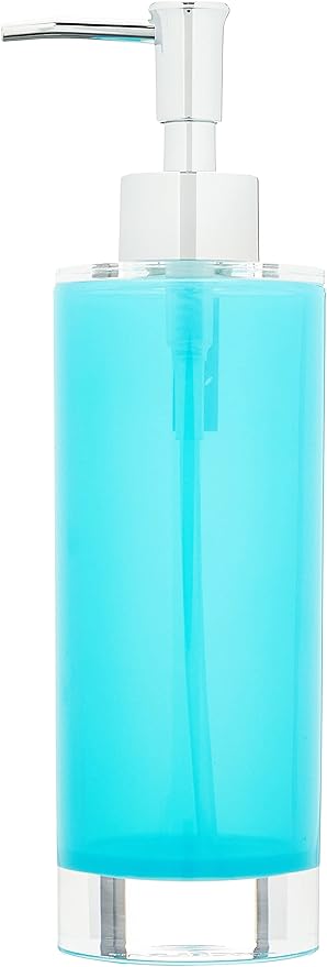Excelsa Soap Dispenser, Polystyrol Blue, 6.5 x 6.5 x 22 cm
