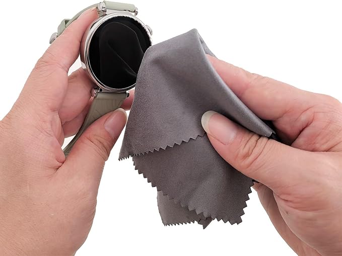Xthel Microfiber Eyeglass Cleaning Cloth - 12 Pack (6 Black + 6 Green), 7x6 Inches, Individually Wrapped, Reusable, Lint-Free, Streak & Scratch-Free Premium Bulk Wipes for Glasses, Camera Lens