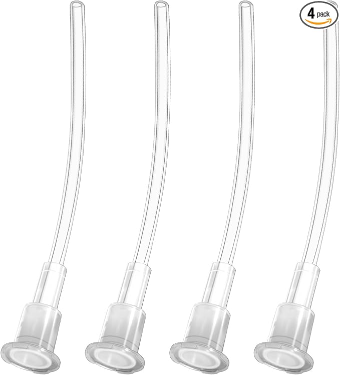 YARRAMATE 4Pcs Spray Straw Replacement for Kitchen Oil Sprayer Bottle, 4.72in/12cm Replacement Pipes for Cooking 16oz/470ml Olive Oil Glass Dispenser Bottle, Replace Oil Spray Tube Set