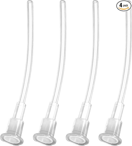 YARRAMATE 4Pcs Spray Straw Replacement for Kitchen Oil Sprayer Bottle, 4.72in/12cm Replacement Pipes for Cooking 16oz/470ml Olive Oil Glass Dispenser Bottle, Replace Oil Spray Tube Set