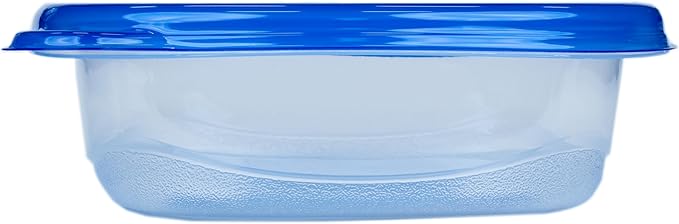 Glad GladWare Entree Food Storage Containers with Lids, Medium Square BPA Free Plastic for Meal Prep and Lunches, Lock Tight Seal