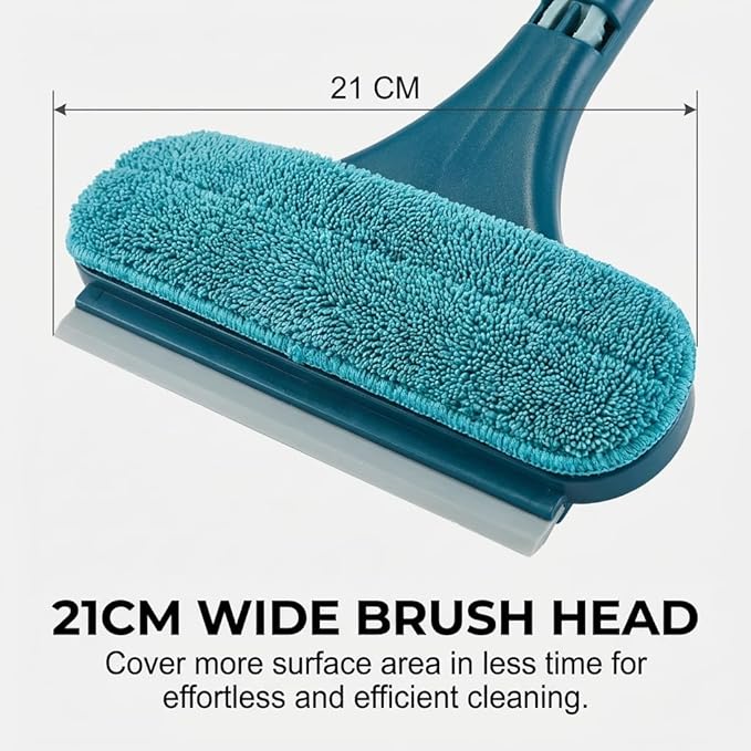2026 Upgraded Window Screen Cleaner, 2 in 1 Detachable Screen Cleaning Brush with Squeegee, Wet Dry Dual Use,Multi-Functional Cleaner Tool for Patio, Door, Porch Screens (3)