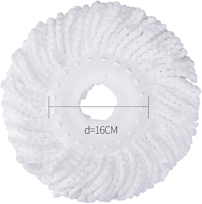 3 Pack Mop Head Replacement Spin Mop Replacement Head Microfiber Spin Mop Refills Easy Cleaning Round Shape Standard Size