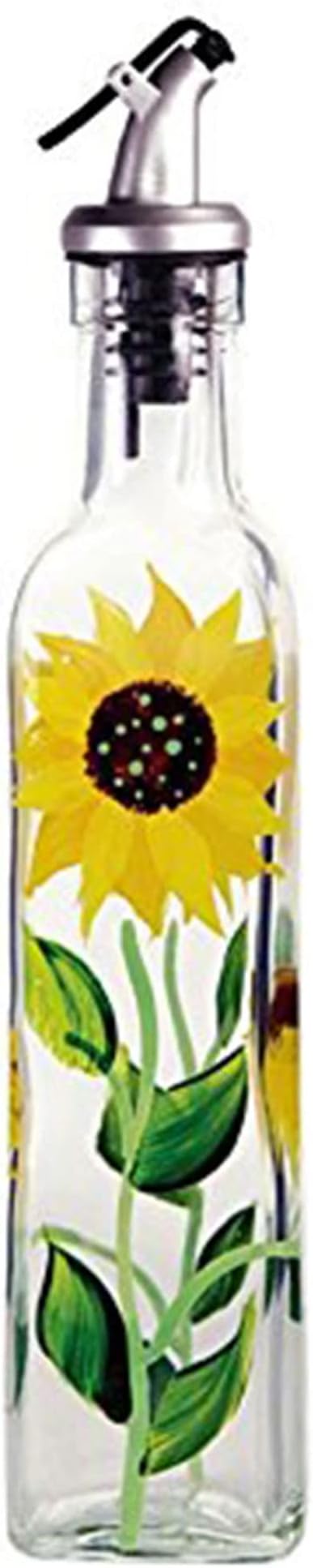 Grant Howard Glass Sunflower Oil & Vinegar Bottle