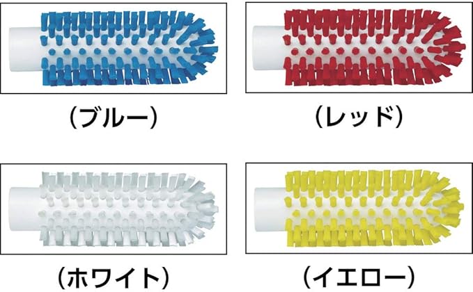 Vikan 5380-90-4 Stiff Tube Brush, Polyester, 3-1/2" x 6-1/4" OAL, Red
