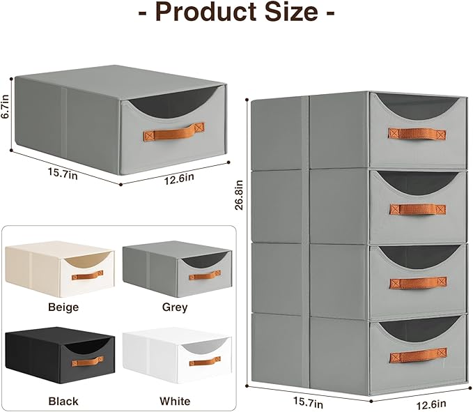 Large Closet Organizers, Closet Storage Drawers for Clothes