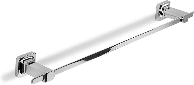 Croydex Flexi-Fix Easy to Fit Shoreditch Towel Rail with Zinc Alloy Construction, Chrome