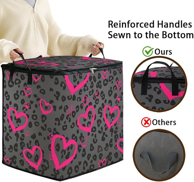 2pcs closet organizers and storage under bed,clothing blanket sweater sheet bedding comforter duvet quilt pillow toy storage bags with lids