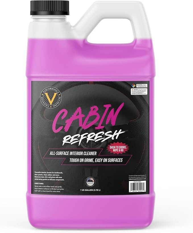 VPD All-Surface Interior Cleaner, 1 Gallon Cabin Refresh – Interior Car Cleaner for Dash, Leather, Vinyl, Plastic, Screens, Streak-Free, No Shine