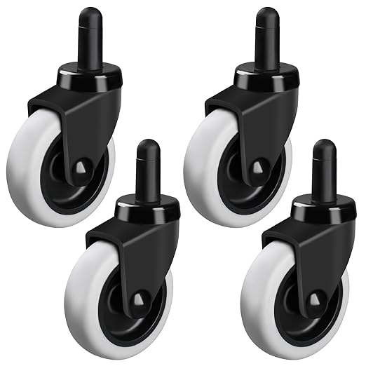 Besitu 3" Mop Bucket Wheels Replacement, Non-Marking TPR Castors Set of 4 for Rubbermaid Models 7570-L2, 7571,7580,7581,7582 7583