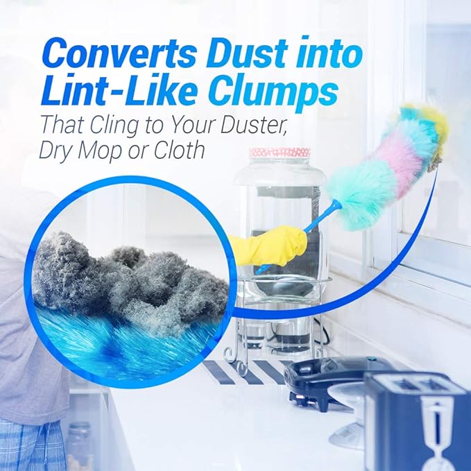 Fuller Brush Duster Spray – 15.5 oz Multi Surface Dust Removing Sprayer - Safe Household Cleaning for Floors, Furniture, Blinds & Car Interiors