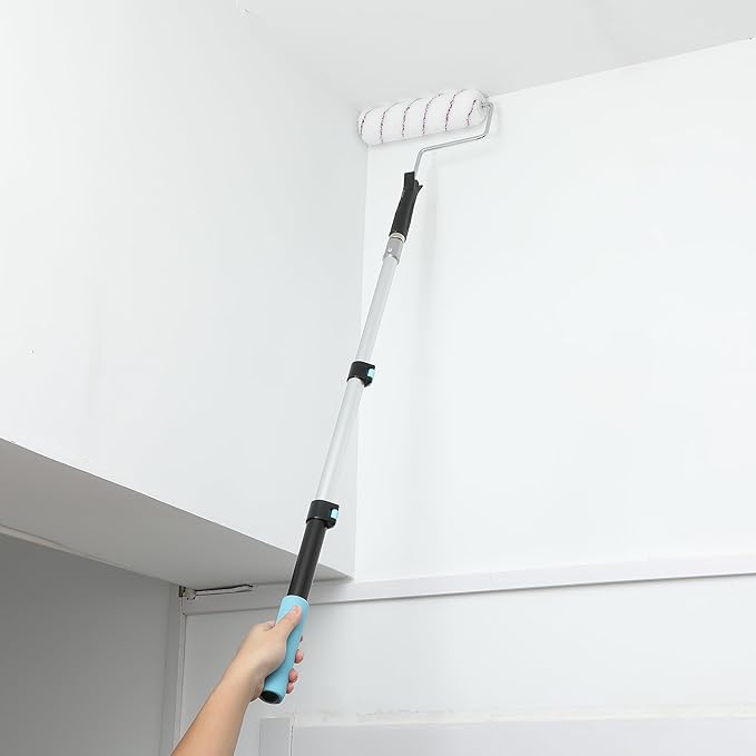Bates- Extension Pole, 1.4 to 3 Ft Pole, Black & Blue, ‎Telescoping Pole, Extendable Pole, Telescopic Pole, Paint Pole, Paint Roller Extension Pole