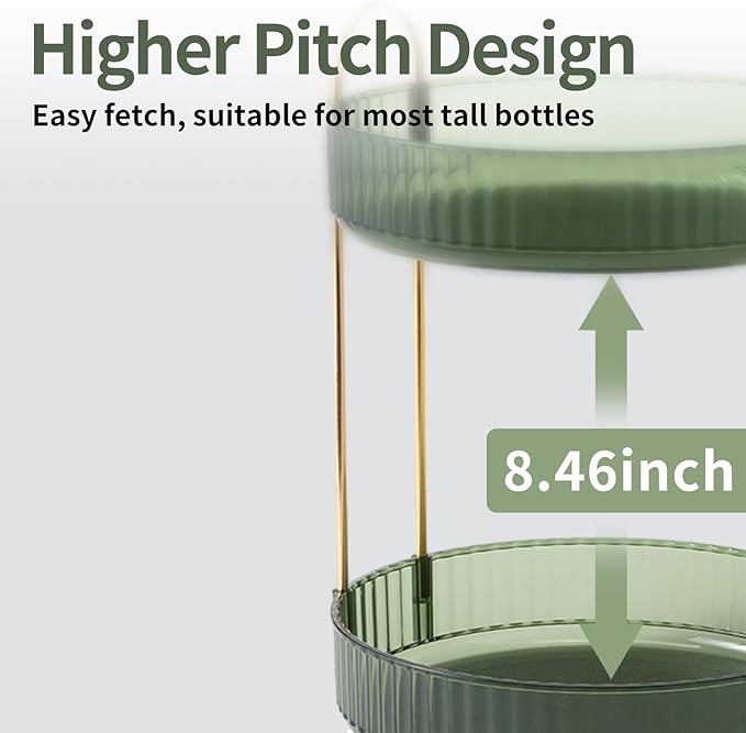 360 Rotating Makeup Organizer for Vanity