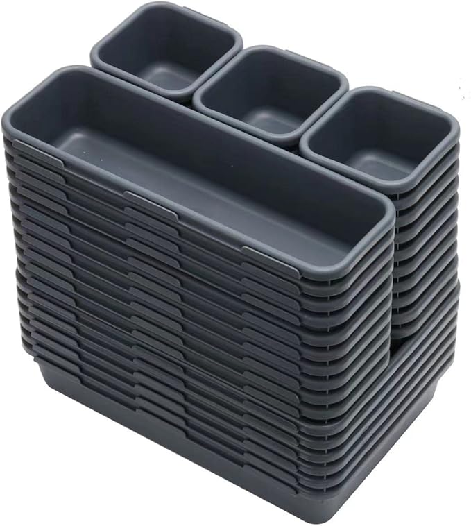 42 Pack Tool Box Organizer Tool Tray Dividers, Grey