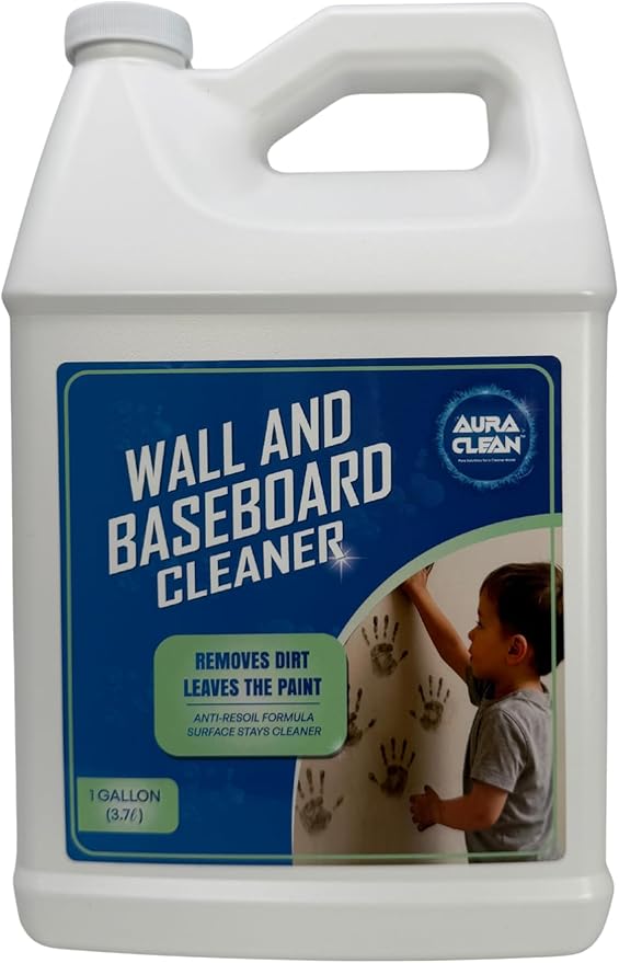 Gentle Wall & Baseboard Cleaner - Safe for Painted Walls & Trim | Non-Toxic, No-Rinse Spray | Anti-Resoil, Streak-Free Finish for Everyday Cleaning