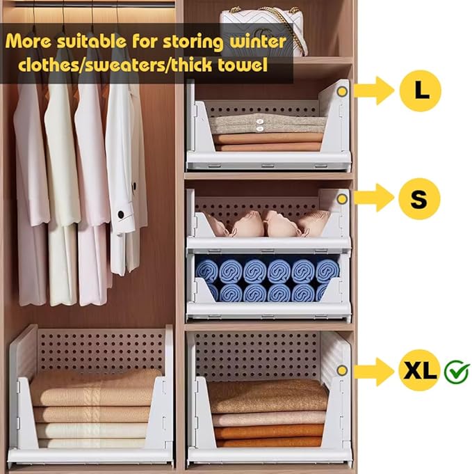 Yazi 5XL Stackable Plastic Storage Basket