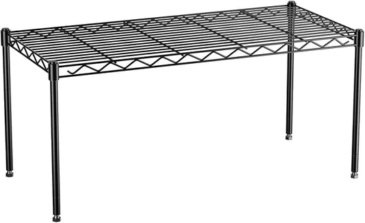 1-Tier Wire Shelf Rack,30" Wx14 Dx17 H,Single Metal Shelves Rack,Height Adjustable Metal Wire Shelving Unit and Storage for Kitchen,Cabinet,Countertop,Under-Sink,Closet,Pantry,Bathroom