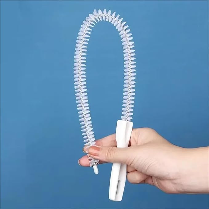 Hair Sewer Sink Cleaning Brushes Drain Cleaner Pipe Dredging Brush Bathroom Flexible(2pcs,60cm Long)