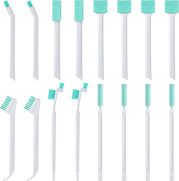 Lumkew Small Cleaning Brushes for Small Spaces, Tiny Household Cleaning Supplies Tools