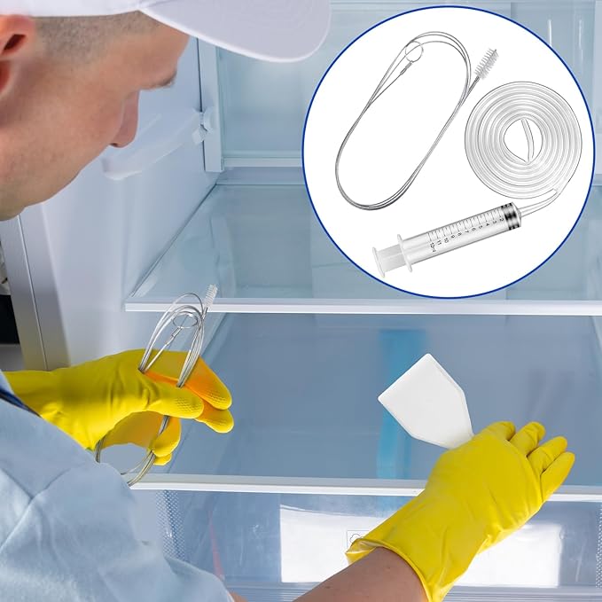 Gisafai 9pc Fridge Cleaning Kit - 36" Drain Tool