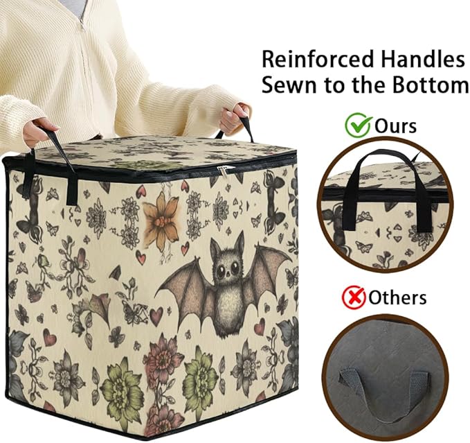2pcs closet organizers and storage under bed,clothing blanket sweater sheet bedding comforter duvet quilt pillow toy storage bags with lids