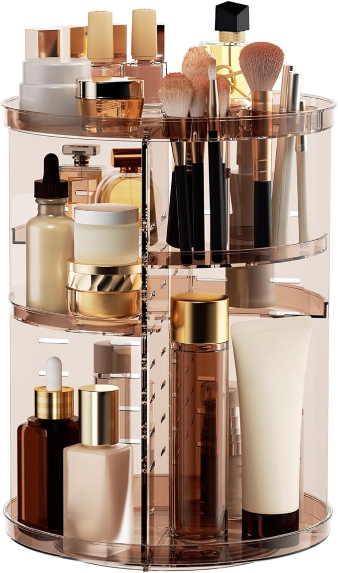 Rotating Makeup Organizer Countertop