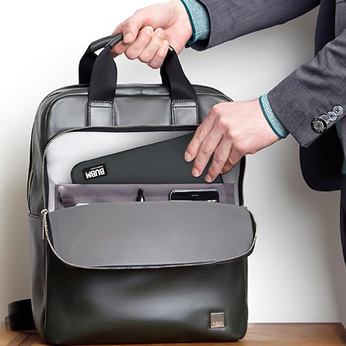BUBM Double Layer Electronic Accessories Organizer, Travel Gear Bag for Cables, USB Flash Drive, Plug and More, Perfect Size Fits for iPad mini (Medium, Gray)