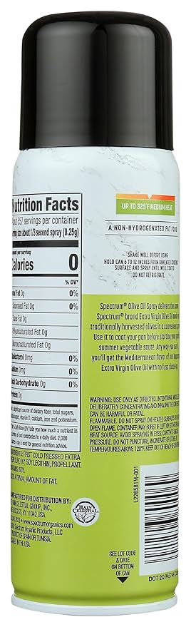 Spectrum Olive Oil Non-Stick Cooking Spray, 6 Oz