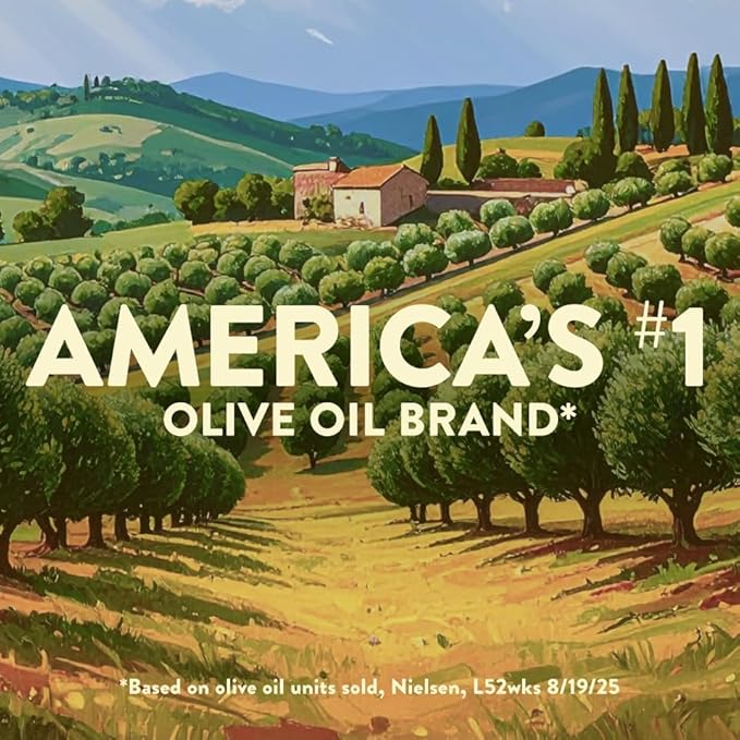 Pompeian Robust Organic Extra Virgin Olive Oil Spray - (3 Pack) 5 fl oz, 148 mL - No Propellants - First Cold Pressed Olive Oil for Cooking - Robust Flavor for Salads, Pasta, and Drizzling