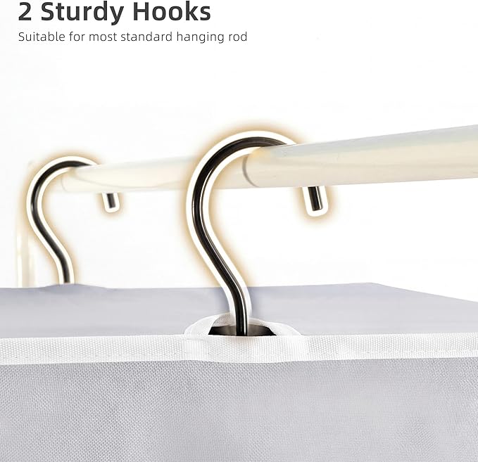 STORAGE MANIAC 57" Long Garment Bags for Hanging Clothes Garment Cover for Closet Storage, Large Hanging Garment Bag for Dresses, Suits, Coats