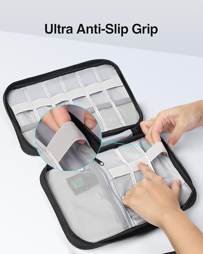 Luxtude Cord Organizer Travel, Cable Organizer Bag, Portable Electronics Organizer, Travel Essentials for Cord Storage/Charger Storage/Cable Storage