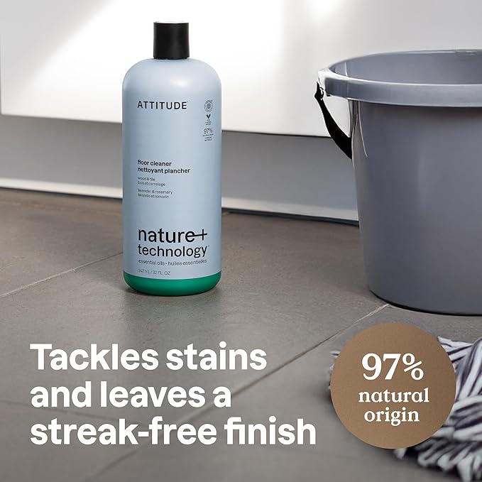 ATTITUDE Deep Clean Home Cleaning Kit – Bathroom, Tile, Floor, and Glass Surface Cleaners – Multi-Surface Cleaning Supplies for Whole Home