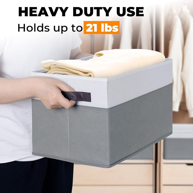 8 Pack Closet Storage Bins with Lids
