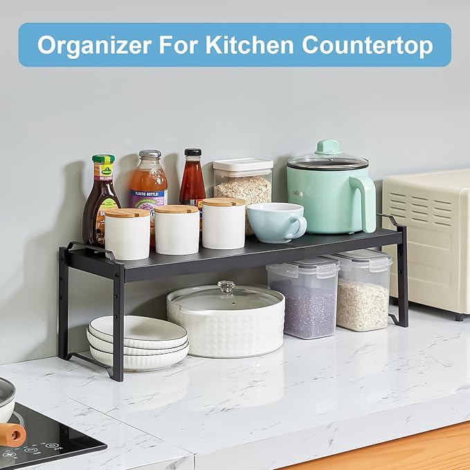 25.5 Inches 2 Pack Expandable Cabinet Shelves