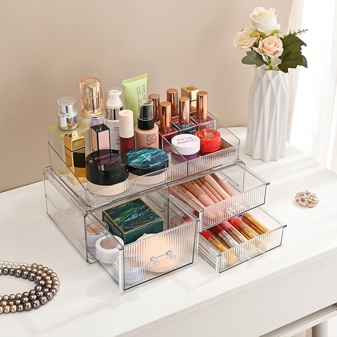 Stackable storage drawer, Cosmetics storage box