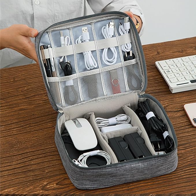 Organizer Case Small Electronic Devices USB Charger Accessories Mouse Phone Cable SD Power Bank Earphone