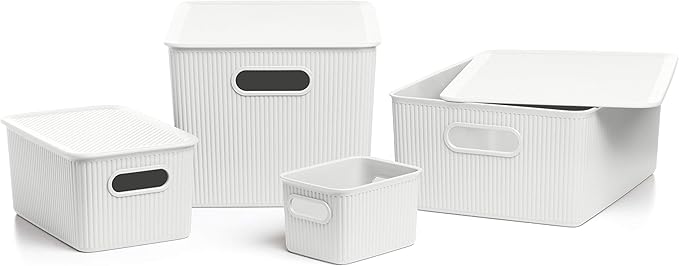 Baobab Large Multi-Purpose Storage Basket with Capacity for 15 Litres, White